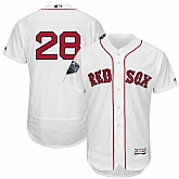 Red Sox 28 J.D. Martinez White 2018 World Series Flexbase Player Number Jersey Dzhi,baseball caps,new era cap wholesale,wholesale hats